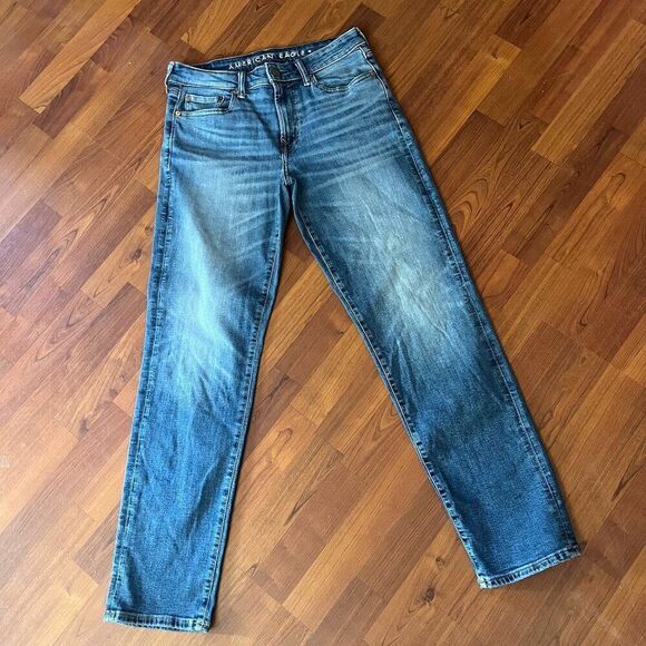 American Eagle Outfitters Denim - AE AIRFLEX+ ORIGINAL STRAIGHT JEANS - 30x32